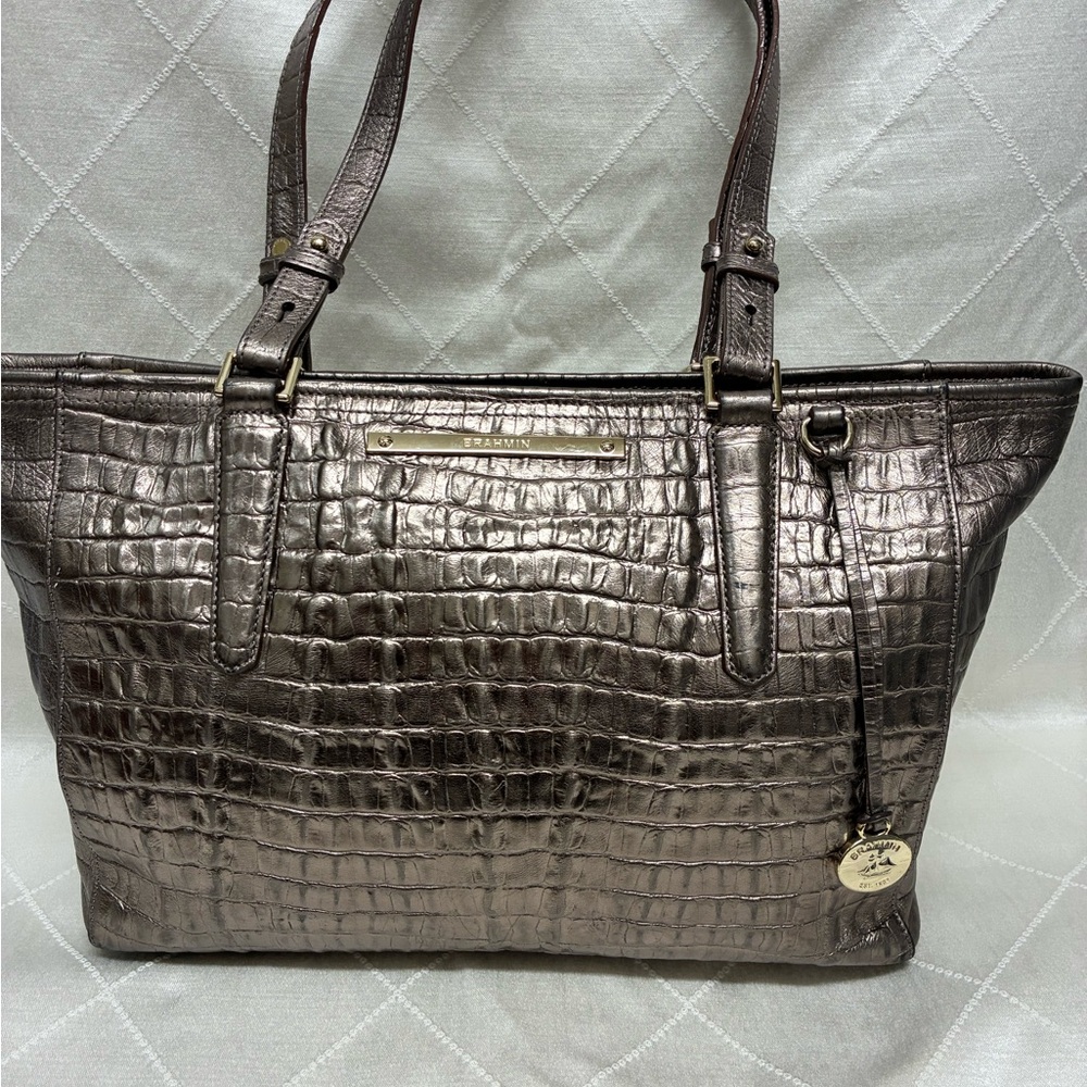 Elegant Metallic Embossed Tote Bag